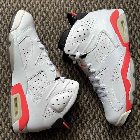 Jordan 6 Retro White Infrared 2014 sz 10.5 - Picture 1 of 11